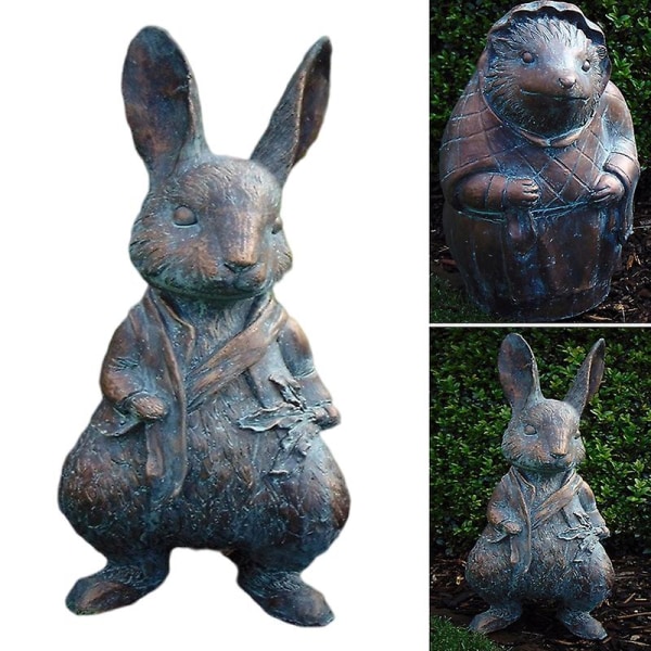 Vintage harts prydnad djurform figurer statyer vin skåp hemmakontor dekoration Rabbit