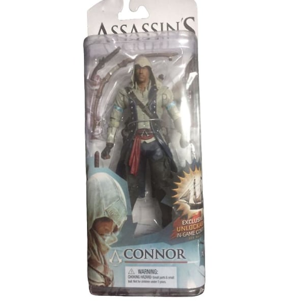 Assassin's Creed Action Figur Toy Black Flag Pvc Desktop Ornament Kollektiv present Connor Mohawk