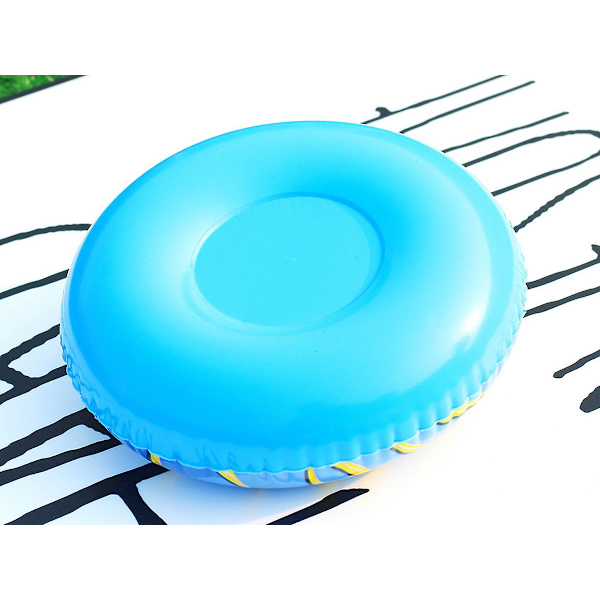 Oppustelig drikkevareholder, Donuts flydende coasters til poolparty blue 20x22cm