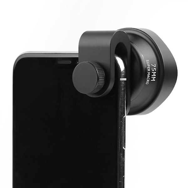 75mm 10x Makroobjektiv HD Uden Forvrængning 17mm Gevind SLR Klips, Egnet Kompatibel med Apple, Huawei, Xiaomi