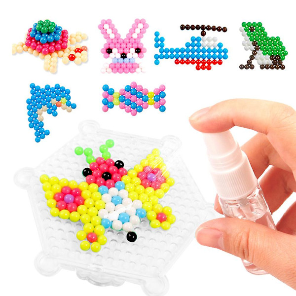 Påfyllning Hama Pärlor Pussel 3D Handgjorda Magiska Aquabeads DIY Vattenspray Pärlor Set