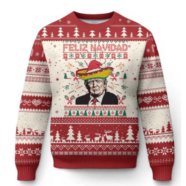 [LCS] Juletrøje Pullover til Mænd, 3D Digitaltryk Rund Hals Trøje Top, Efterår/Vinter Tøj - EL3294 - Størrelse XL XL