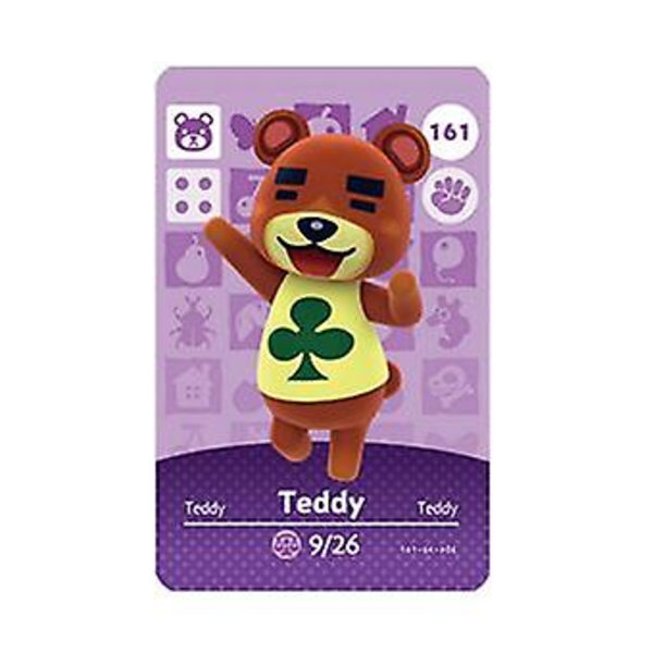 Nfc-pelikortti Animal Crossing -peliin, ch Amiibo Wii U - 161 Teddy