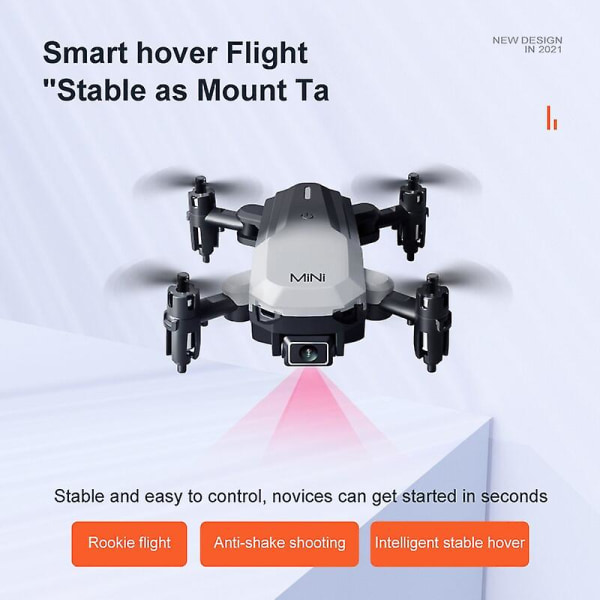 Mini Wifi Fpv Drone 4k Kamera Quadcopter Vidvinkel Hd Cam Folda Single camera