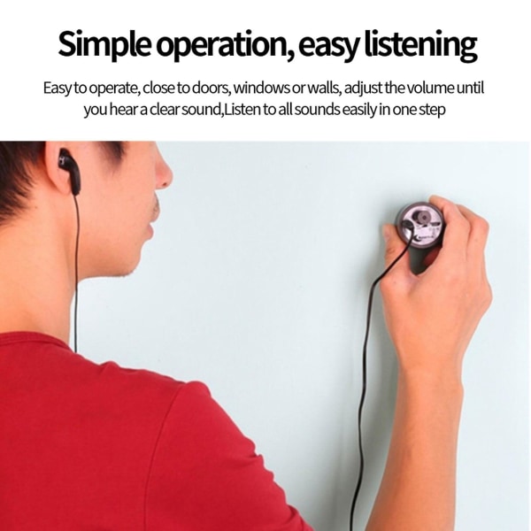 Ljudförstärkare Vägglyssningsenhet Ljudlyssning Avlyssningsenhet Ljudhörning Ljudmonitor genom vägg/dörr