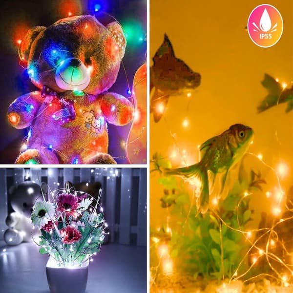 [LCS] Puutarhavalot Keijuvalot Jouluvalot White 10M 100LED 2PCS