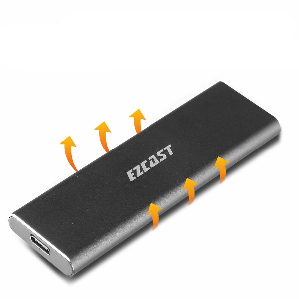M2 SSD Hårt Fodral Nvme Pcie Kabinett M.2 Till USB Typ C 3.1 Gen2 M Nyckel Adapter