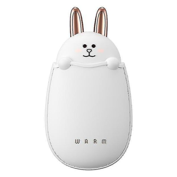 Mini Electric Smart Handvärmare, USB Mobile Power Bankrosa white