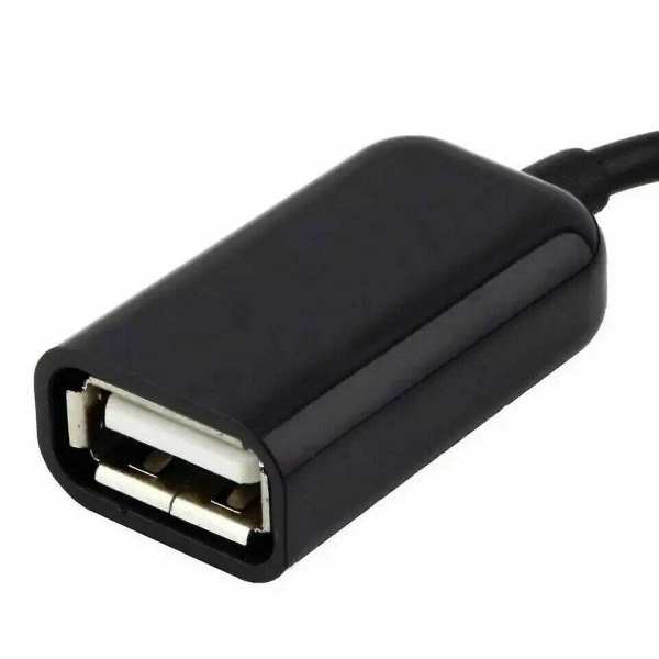 Micro Usb B Hane Till Usb A Hona Otg Adapter Konverteringskabel För Android Samsung