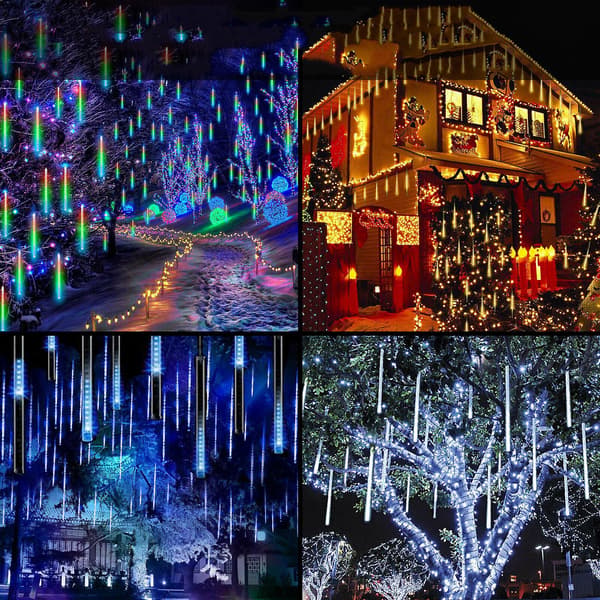 [LCS]Meteor Shower Julelys Udendørs Lys Juledekoration White
