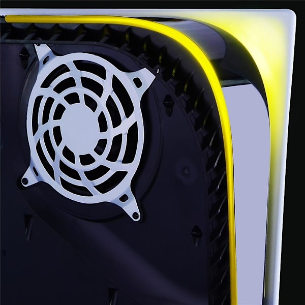 For PS5-konsoll lyslist regnbuegradient klistremerke selvklebende dekaler LED lyslist for PlayStation 5 spilltilbehør Yellow