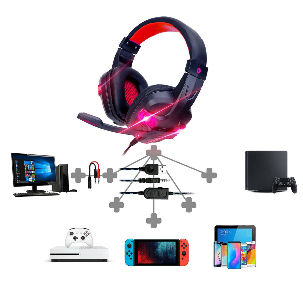 Nintendo Switch Gaming Hodetelefoner Blue-Type B