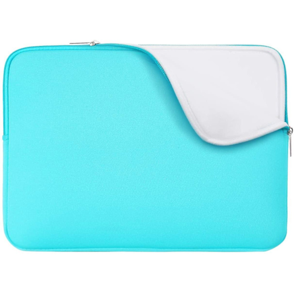 Laptopfodral med vadderat blixtlåsfodral blue