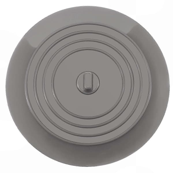 Stor Universal Silikone Afløbsprop og Dækken til Køkken, Badeværelsesvask og Badekar light grey