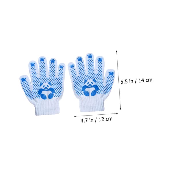 [LCS]6 par Panda-handskar Arbetshandskar för barn Trädgårdshandskar Barnhandskar Polyester Bomullshandskar Gymhandskar Trädgårdsarbetshandskar