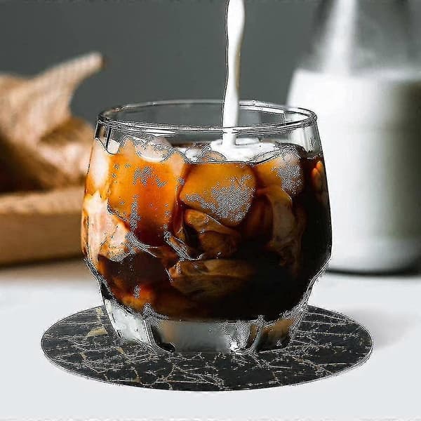 [LCS] Læderunderlag Spildbeskyttelse Til Bord Skrivebord Holdbart Og Skridsikkert Læderunderlag Passer Til Almindelige black and gold marble