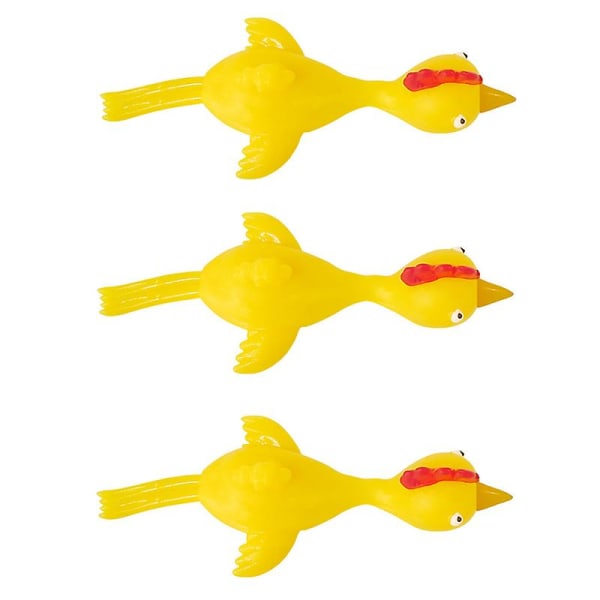6 st/ set Soft Tpr Finger Catapult Chick Toy