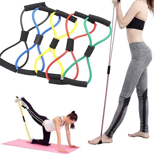 Yoga Motståndsband Träningsredskap Gym Dragrep Green