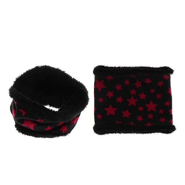 Höst vinter barn scarf fem stjärnor tryck baby scarf pojkar en 1 red stars