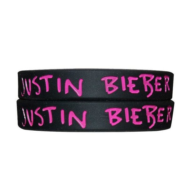 1st Justin Bieber Armband För Pojke Musik Silikon Armband Mode Smycken Fläkt Souvenir För Girl Present