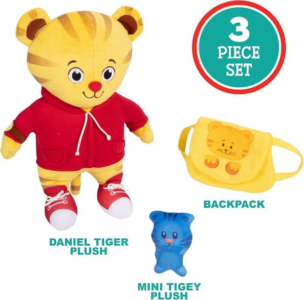[LCS] Pehmolelu Daniel Tiger Takaisin kouluun -pehmolelu Tigeyn ja repun kanssa