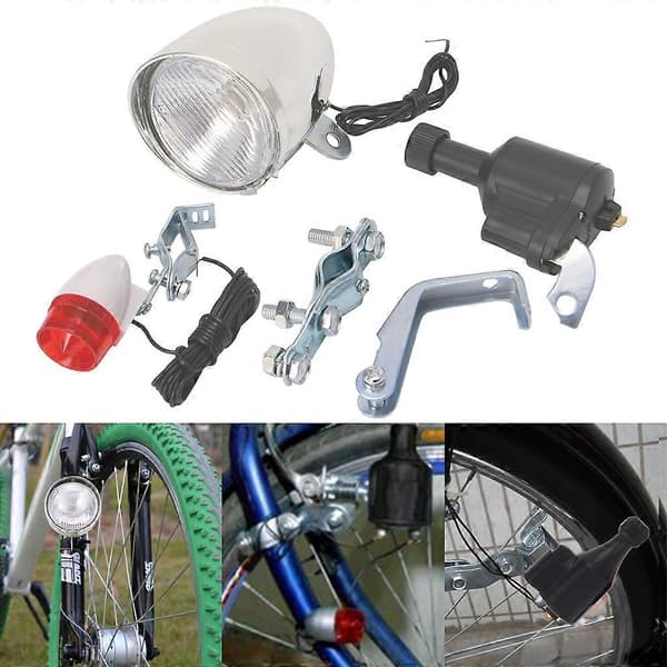 [LCS] Motorisert sykkel friksjonsdynamo generator for front- og baklys tilbehør