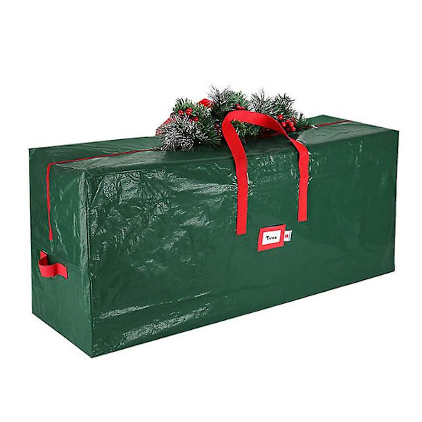 Oppbevaringspose for juletre, slitesterke forsterkede bærehåndtak, oppbevaringsbeholdere med glidelås 135*34*68cm