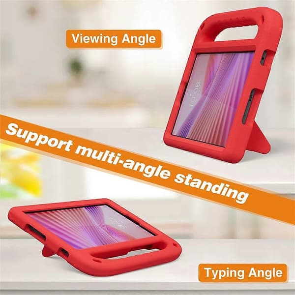 [LCS]Kompatibel med Lenovo Tab K9 / One Case Håndgreb Kickstand Tablet EVA Cover Red