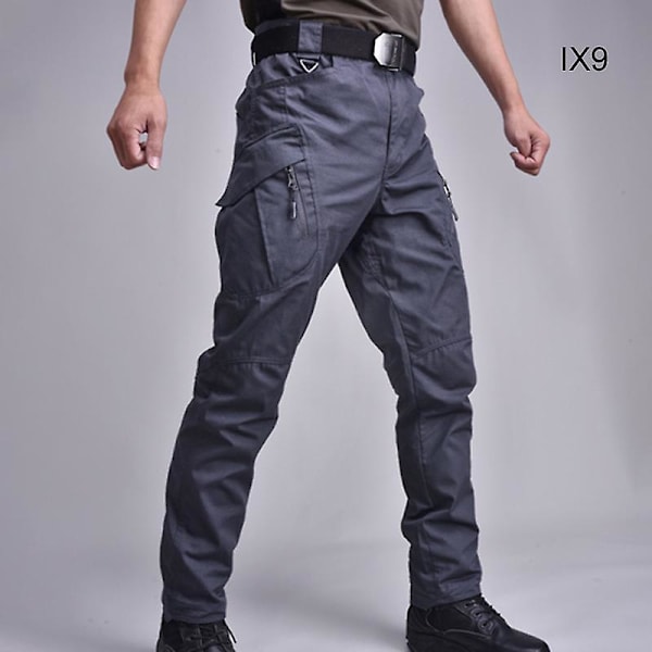 Ix7 Miesten Slim Straight Erikoisjoukkojen Taistelu Army Fanien Työvaatteet Hengittävät Housut Gray Gray