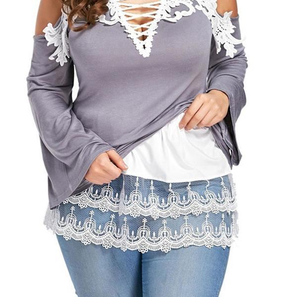 Minihame Paita Jatkeet Pitsi Ontto Ommel Lyhyt Hame Jatkeet Naisille White XL