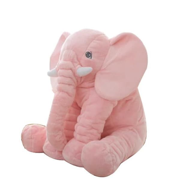 [LCS]Søde udstoppede elefantlegetøj plysdyr til børn pude krammedyr pink 40cm