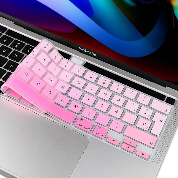 Tangentbordsskydd Kompatibelt med Macbook tangentbordsöverdrag silikonskydd aw Eu russian green