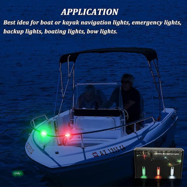 Kayak Navigation Light Stern Light Battery Powered, Waterproof Kayak Lights for Kayaking, Paddleboard Light