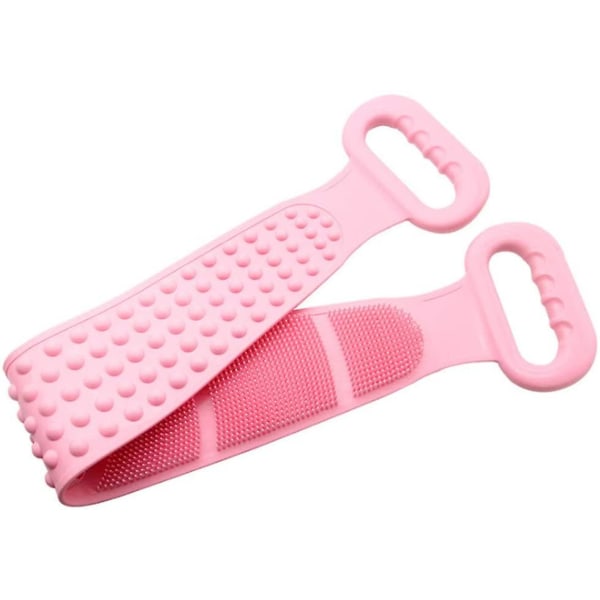 Silikon Ryggborste, Silikon Body Brush 72*11cm pink