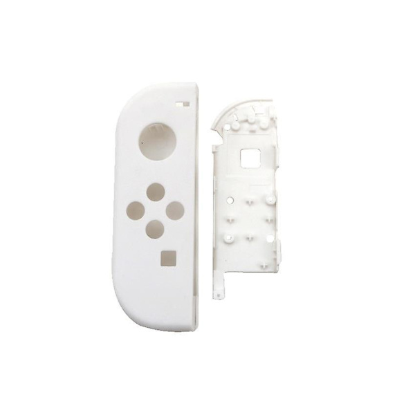 Yuxi plast vänster höger hölje skal ersättning Kompatibel med Nintend Switch NS NX Joy Con JoyCon handkontroll skyddsfodral Clear red