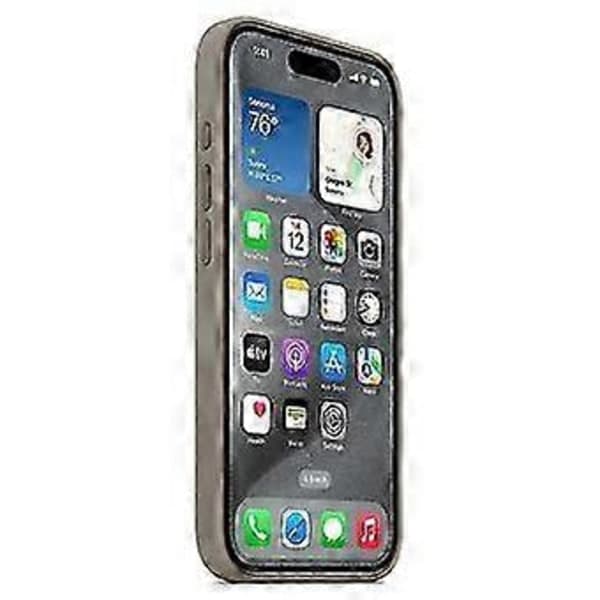 [LCS] iPhone 15 Pro Silikondeksel med MagSafe - Tynt, Støtsikkert, Beskyttende Mobilskall Grått Grey