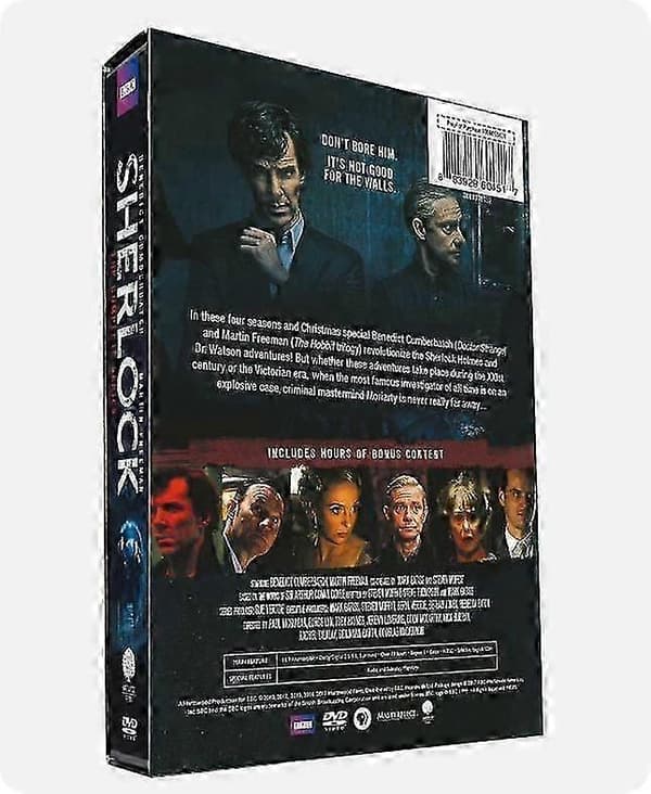[LCS] Sherlock: Koko sarja 1-4 + Abominable Bride (DVD, 2017, 9 levyn setti) englanninkielinen versio