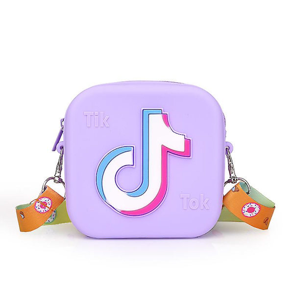 Mobiltelefonväska Crossbody Väska Plånbok Axelväska Telefonhållare Plånbok Handväska För Barn Barn Purple