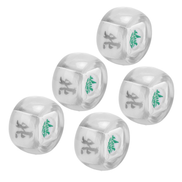 5kpl Mahjong Tuulen Suunta Nopat Itä Lounas Pohjoinen Pallo Viihdepeli Nopat Läpinäkyvä