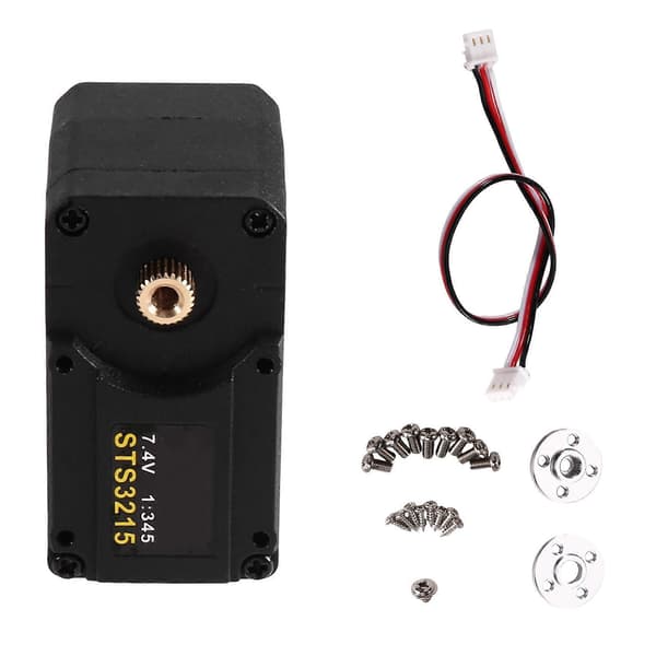 STS3215-C001 19KG 7.4V Dual Axis TTL String Servo TTL Serial Bus Robot Servo til SO-ARM100 Robotarm Black