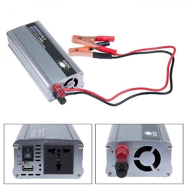 12v / 220v 1500w Sinusformet Konverter - Inverter