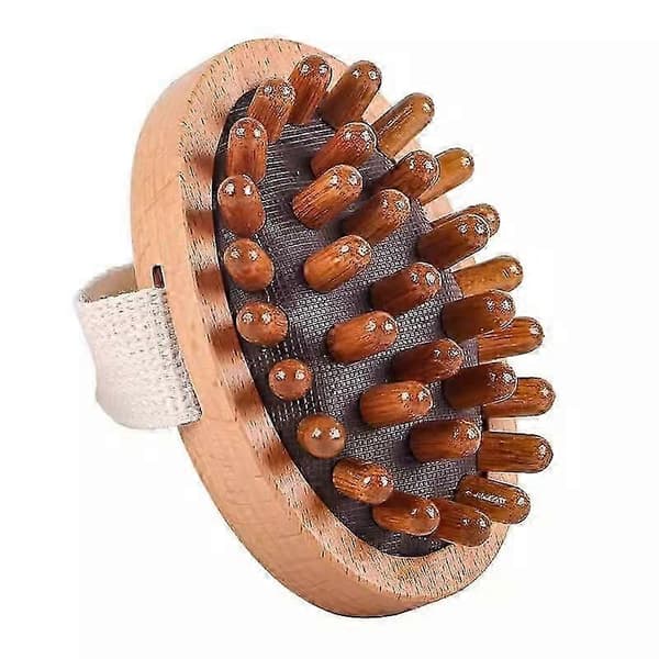 Meridian trykbørste, træterapi massageværktøjer til mavefedt, træmassage kropsbørste til cellulitefjerner massager til kropsformning, muskel P Without nail design
