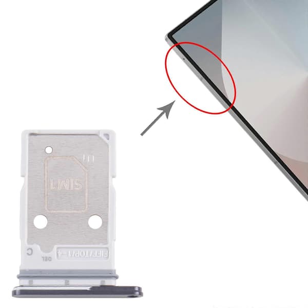 Til Samsung Galaxy Z Fold7 SM-F966B EU-version KOMPATIBEL SIM + SIM-kortbakke Black