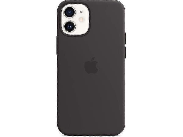 Silikonskal med MagSafe för iPhone 12 Mini Skyddsfodral Black