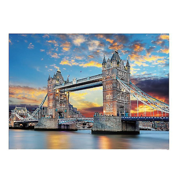 Voksenpuslespil 1000 brikker - London Bridge
