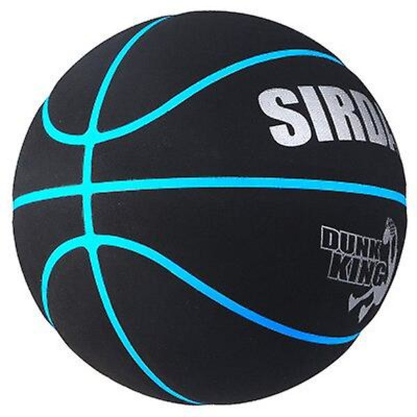 No. 7 No. 5 Basketboll Superfiber Vänd Kohud Känsla Halkskydd Fuktabsorption Mjukt Skinn Cement Spel Blå Bal