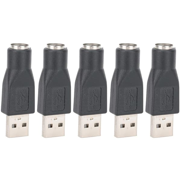 5 STK USB Han til PS/2 Hun Adapter Konverter til Tastatur Mus med PS/2 Interface