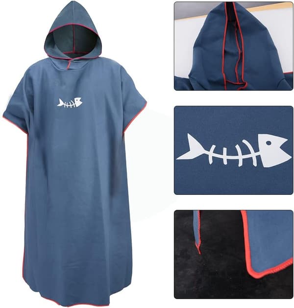 [LCS] Strand-/Surf-/Badehåndkle for voksne og barn - Poncho med hette