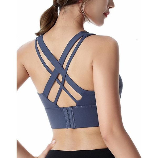 Cross Beautiful Back Sports BH, Samla stötsäkra underkläder blue 2XL