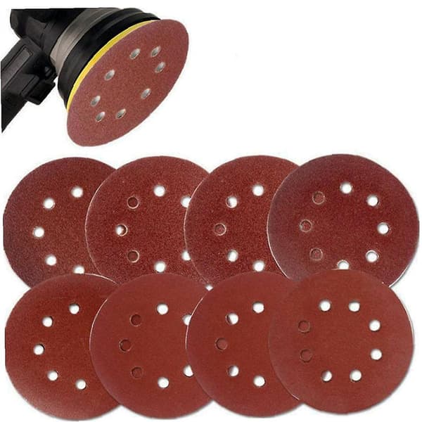 [LCS]10st Blandade slippapper, orbitalslipskivor, sandpapper 8 hål slipmedel 800